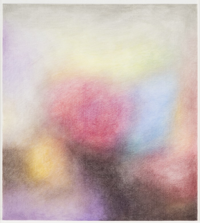 Léa Belooussovitch, Comitancillo, Guatemala, 15 mars 2021 (détail), série Processions, 2021, Crayons de couleur sur feutre, 50x60 cm, collection Musée d'Ixelles, Bruxelles