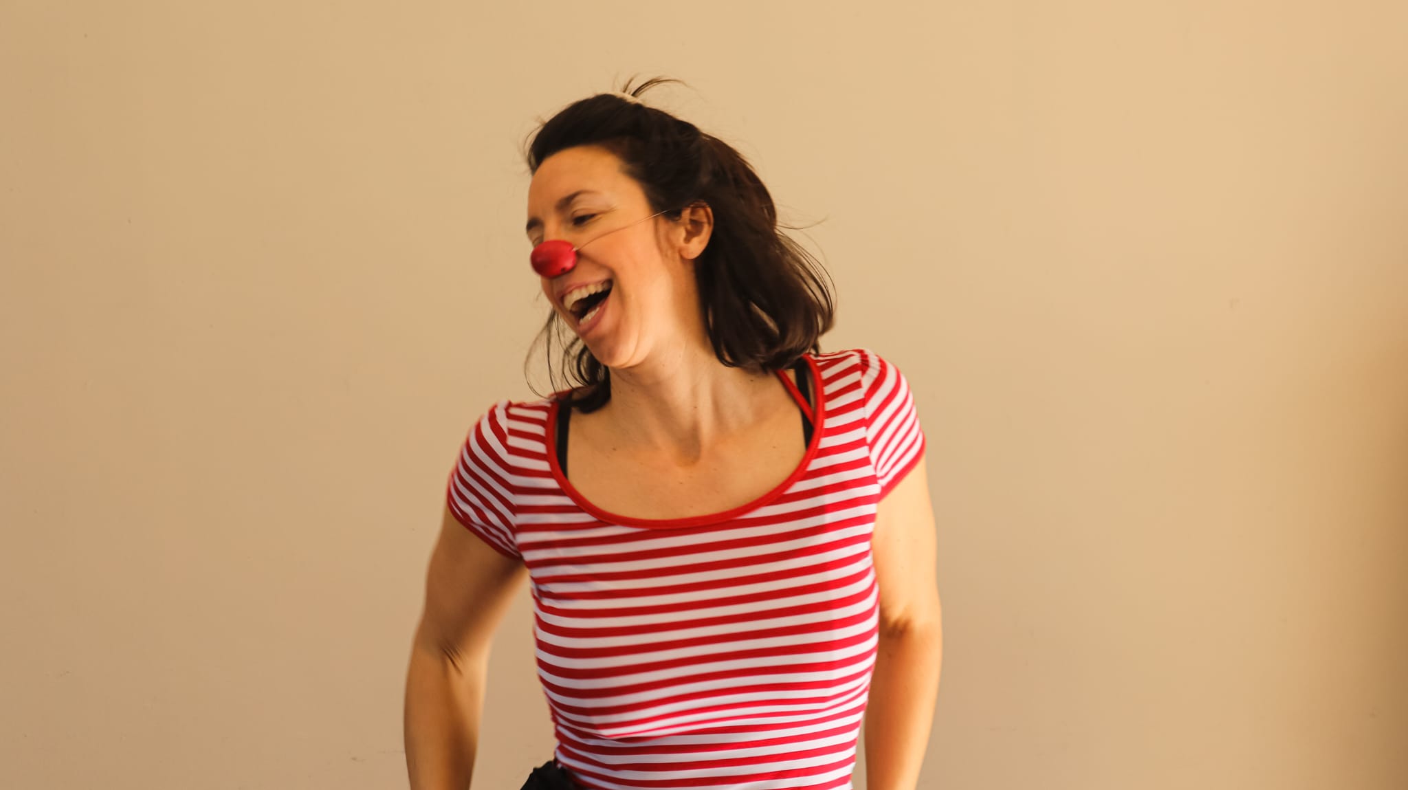 Amélie Fiasse en sortie de résidence du spectacle « Clown toi m’aime »